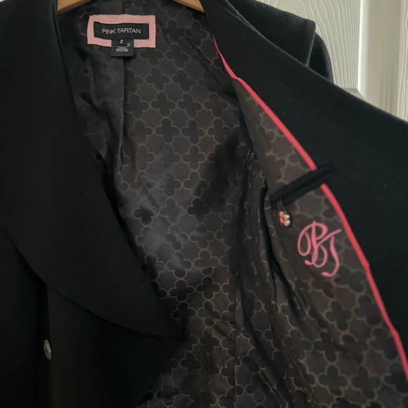 - Rare..PINK TARTAN, 100% wool blazer - Picture 4 of 6